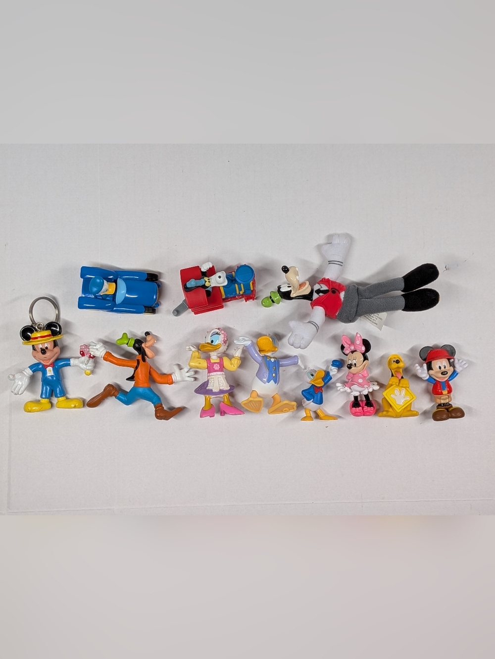 Disney Character Figures Lot of 11 Mickey Mouse Donald Duck Pluto Goofy